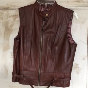 Leather vest